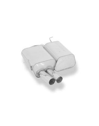BMW E46 316Ti/ 318Ti/ 325Ti Silenziatore posteriore – 2x80 Tipo 10 (Cod. F-BM022102-008)