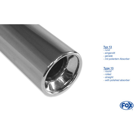 Audi A4 Tipo B7 Diesel Silenziatore posteriore destra e sinistra – 1x76 tipo (Cod. F-AU061223-067)