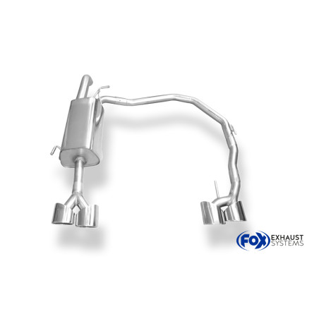 Peugeot RCZ Silenziatore posteriore on one side – 2x106x71 Tipo 32 ri (Cod. F-PE130043-366)