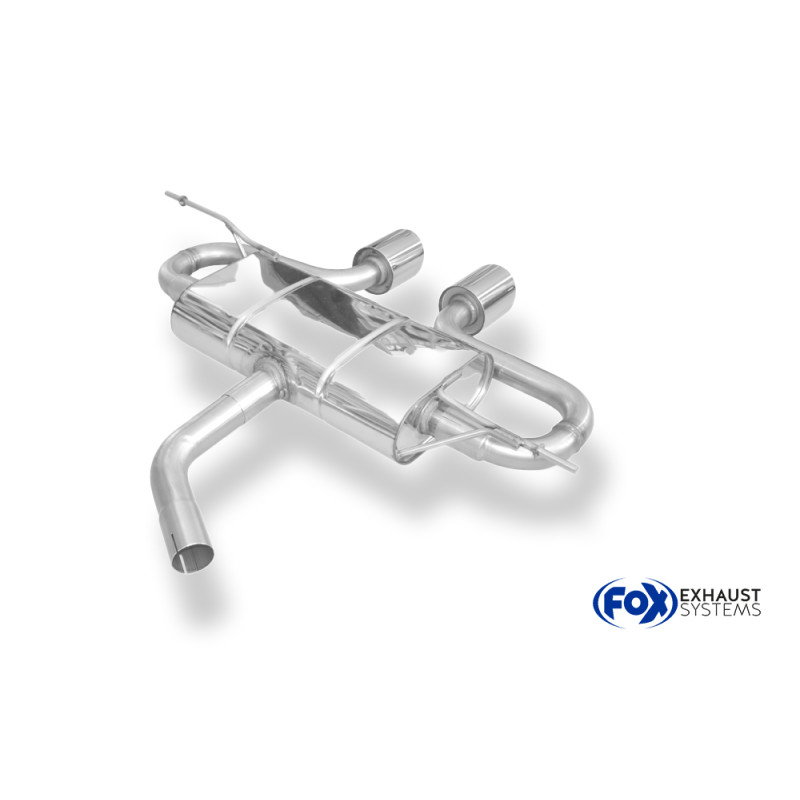 VW Golf V Silenziatore uscita posteriore center R32-Design – 2x100 tipo (Cod. F-VW054045-154)
