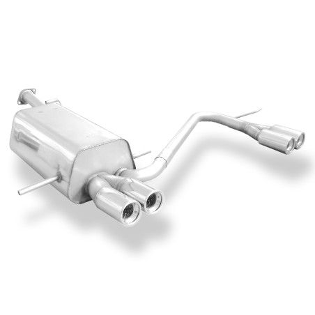 Subaru Impreza Tipo GD/ GG Silenziatore posteriore con uscite destra e sinistra - (Cod. F-SU040013-0