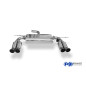 VW Touran Silenziatore posteriore con uscite destra e sinistra (duplex)x76 Tipo 18 con uscite destra
