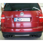 VW Touran Silenziatore posteriore con uscite destra e sinistra (duplex)x76 Tipo 18 con uscite destra