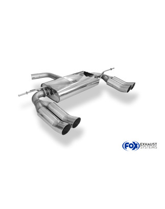 VW Touran Silenziatore posteriore con uscite destra e sinistra (duplex)x76 Tipo 18 con uscite destra