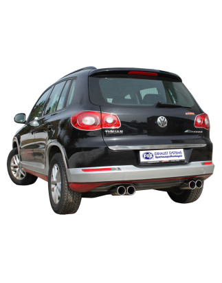 VW Tiguan Silenziatore posteriore con uscite destra e sinistra (duplex)x90 Tipo 12 con uscite destra