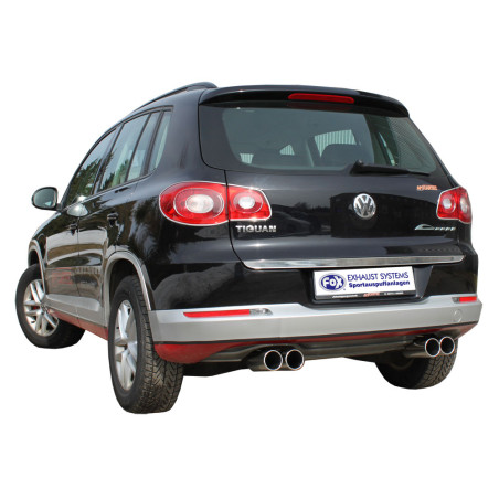 VW Tiguan Silenziatore posteriore con uscite destra e sinistra (duplex)x90 Tipo 12 con uscite destra