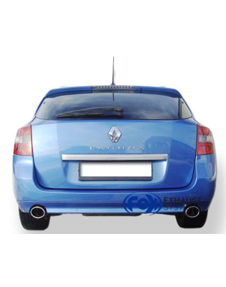Renault Laguna III Grandtour Silenziatore posteriore con uscite destra e sinistra (Cod. F-RE152003-4