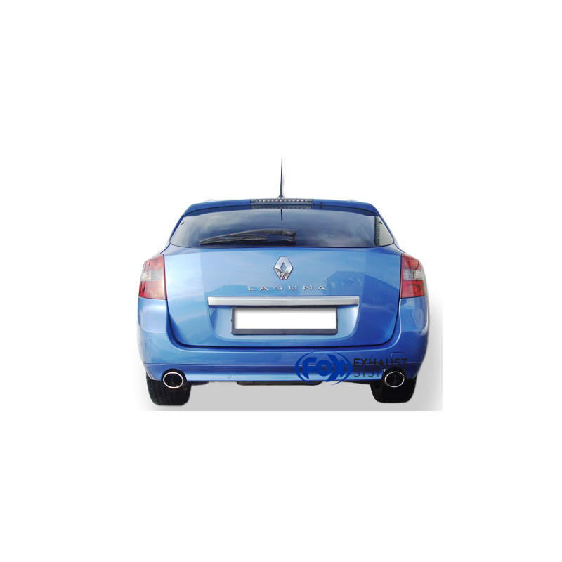 Renault Laguna III Grandtour Silenziatore posteriore con uscite destra e sinistra (Cod. F-RE152003-4