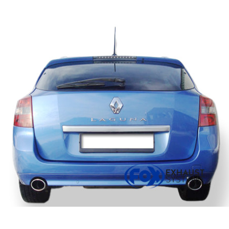 Renault Laguna III Grandtour Silenziatore posteriore con uscite destra e sinistra (Cod. F-RE152003-4
