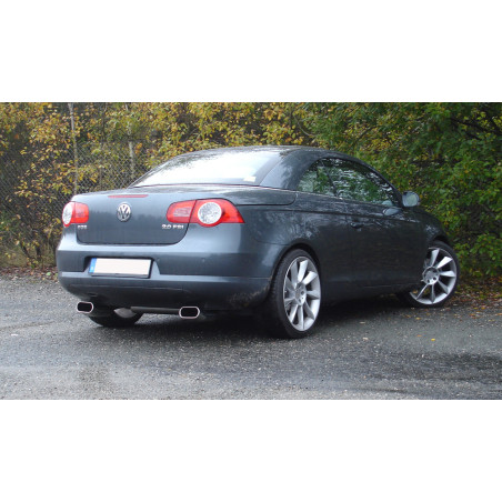 VW Eos Silenziatore posteriore con uscite destra e sinistra (duplex) – 160x80 Tipo 57 destra (Cod.