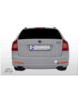 Skoda Octavia Tipo RS 1Z inkl. Facelift Silenziatore posteriore destra e sinistra (Cod. F-SK061023-6