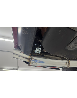 BMW E34 520i Silenziatore posteriore con holder – 2x76 Tipo 14 (Cod. F-BM030032-088)