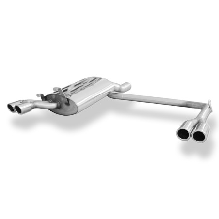 Audi V8 Tipo D11 Silenziatore posteriore con uscite destra e sinistra (duplex)x70 tipo (Cod. F-AU020