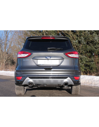 Ford Kuga II – 4x4 Silenziatore posteriore con uscite destra e sinistra (duplex) – 115x85 t (Cod