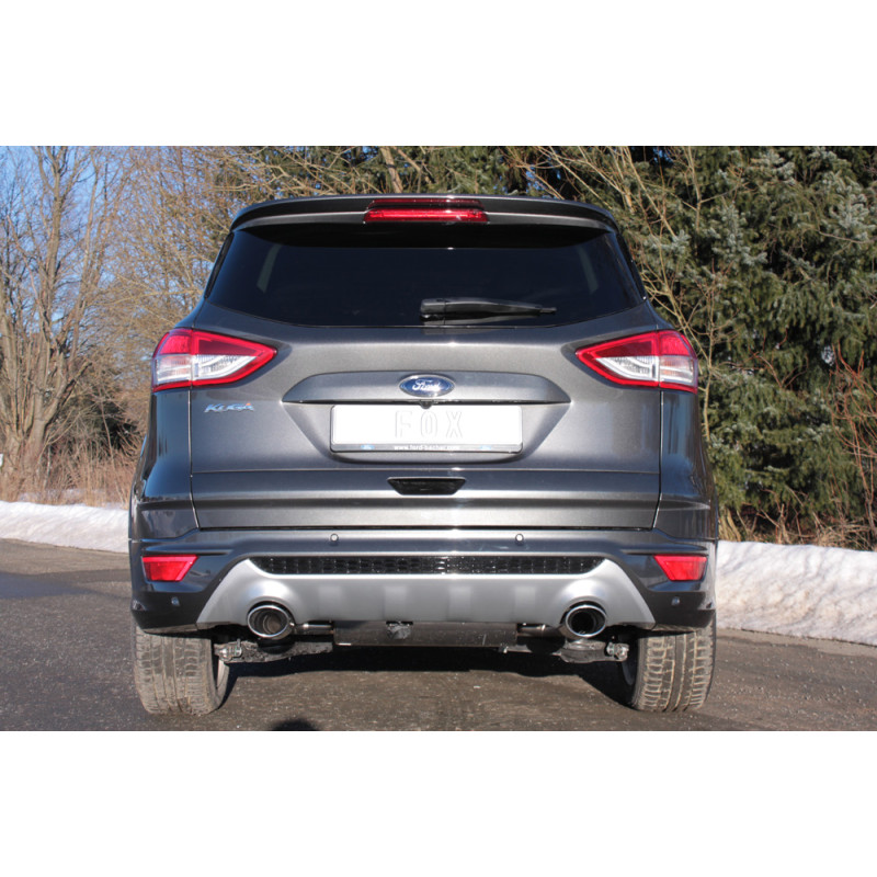 Ford Kuga II – 4x4 Silenziatore posteriore con uscite destra e sinistra (duplex) – 115x85 t (Cod