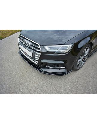 SPLITTER ANTERIORE V.1 Audi S3 / A3 S-Line  / Sportback 8V Facelift (Cod. M-AU-S3-3F-FD1G)