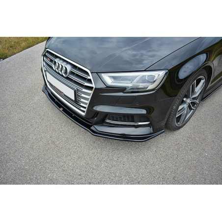 SPLITTER ANTERIORE V.1 Audi S3 / A3 S-Line  / Sportback 8V Facelift (Cod. M-AU-S3-3F-FD1G)