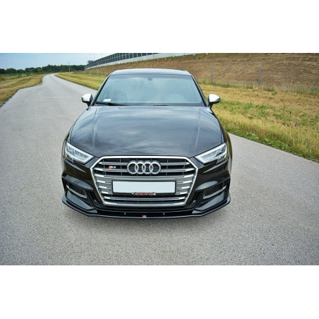 SPLITTER ANTERIORE V.1 Audi S3 / A3 S-Line  / Sportback 8V Facelift (Cod. M-AU-S3-3F-FD1G)