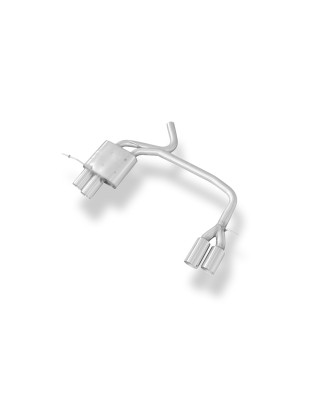 BMW E87 118d 120d Silenziatore posteriore con uscite destra e sinistra (duplex)x76 tipo (Cod. F-BM01