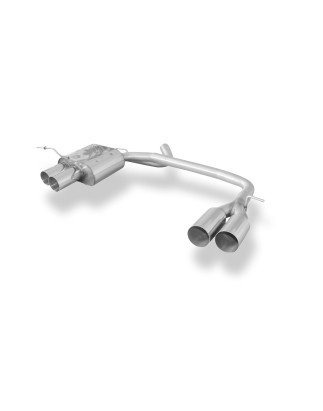 BMW E87 118d 120d Silenziatore posteriore con uscite destra e sinistra (duplex)x76 tipo (Cod. F-BM01