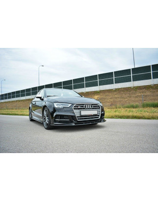 SPLITTER ANTERIORE V.1 Audi S3 / A3 S-Line  / Sportback 8V Facelift (Cod. M-AU-S3-3F-FD1G)
