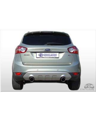 Ford Kuga Silenziatore posteriore con uscite destra e sinistra (duplex) – 1x100 Tipo 16 con uscite