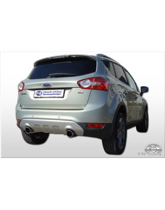 Ford Kuga Silenziatore posteriore con uscite destra e sinistra (duplex) – 1x100 Tipo 16 con uscite