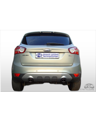 Ford Kuga Silenziatore posteriore con uscite destra e sinistra (duplex) – 106x71 Tipo 32 ri (Cod. 