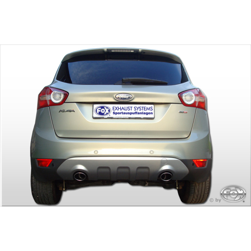 Ford Kuga Silenziatore posteriore con uscite destra e sinistra (duplex) – 106x71 Tipo 32 ri (Cod. 