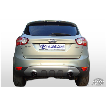 Ford Kuga Silenziatore posteriore con uscite destra e sinistra (duplex) – 106x71 Tipo 32 ri (Cod. 
