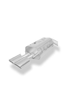 Mercedes CLK Tipo 209 Silenziatore posteriore on one side Ø70mm – 2x1 (Cod. F-MB121012-348)