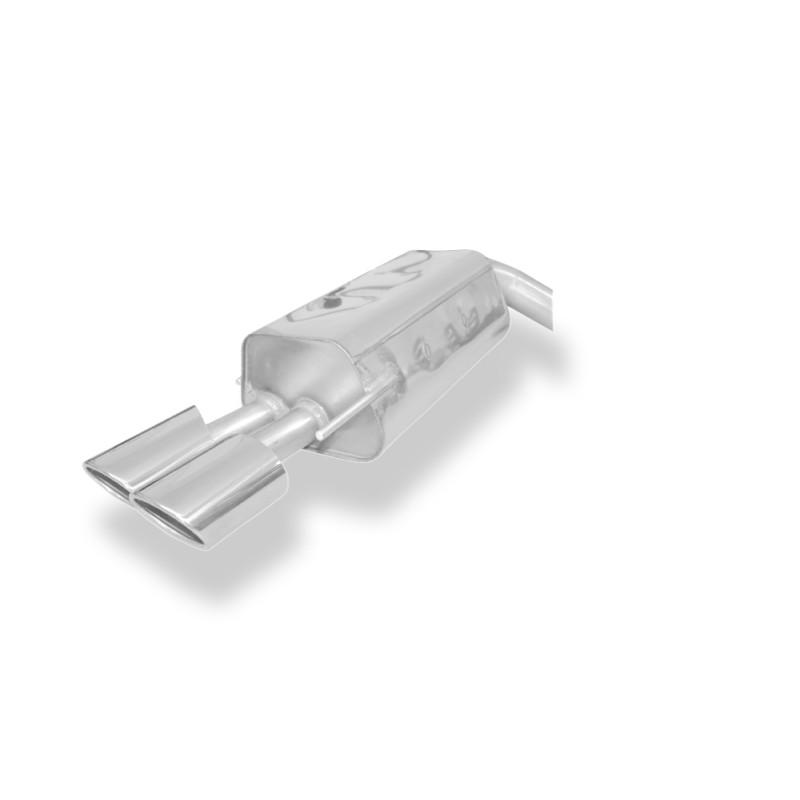 Mercedes CLK Tipo 209 Silenziatore posteriore on one side Ø70mm – 2x1 (Cod. F-MB121012-348)