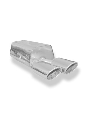 Mercedes CLK Tipo 209 Silenziatore posteriore on one side Ø70mm – 2x1 (Cod. F-MB121012-348)