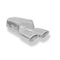 Mercedes CLK Tipo 209 Silenziatore posteriore on one side Ø70mm – 2x1 (Cod. F-MB121012-348)