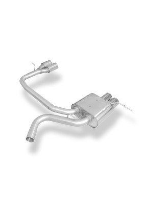 BMW E87 118d 120d Silenziatore posteriore con uscite destra e sinistra (duplex)x76 tipo (Cod. F-BM01