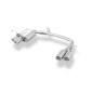 BMW E87 118d 120d Silenziatore posteriore con uscite destra e sinistra (duplex)x76 tipo (Cod. F-BM01