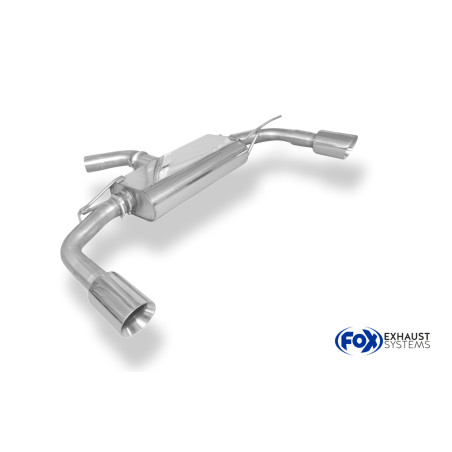 VW Beetle Tipo 16 destroid rear axle R-Package Silenziatore posteriore e (Cod. F-VW101115-293)