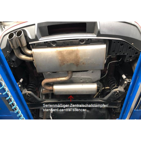 Seat Leon 5F – assale posteriore rigido Silenziatore uscita posteriore destra e sinistra (Cod. F-S
