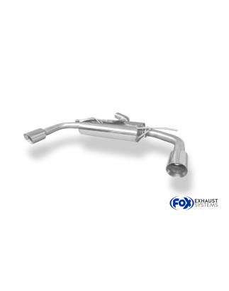 VW Beetle Tipo 16 Silenziatore posteriore con uscite destra e sinistra (duplex) – 1x100 tipo (Cod.