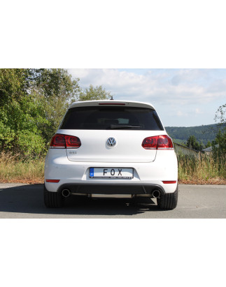 VW Golf 6 GTI + cabrio Silenziatore posteriore con uscite destra e sinistra (duplex) – 1x90 (Cod. 