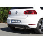 VW Golf 6 GTI + cabrio Silenziatore posteriore con uscite destra e sinistra (duplex) – 1x90 (Cod. 