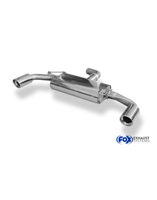 VW Golf VI Silenziatore posteriore con uscite destra e sinistra (duplex) – 1x100 Tipo 17 ri (Cod. 