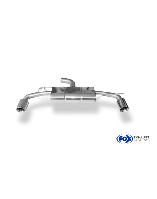 VW Golf 6 GTI + cabrio Silenziatore posteriore con uscite destra e sinistra (duplex) – 1x10 (Cod. 