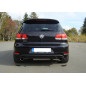 VW Golf 6 GTI + cabrio Silenziatore posteriore con uscite destra e sinistra (duplex) – 1x10 (Cod. 