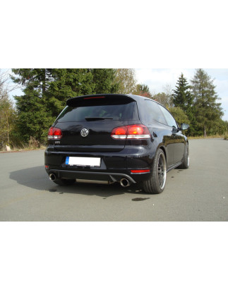 VW Golf 6 GTI + cabrio Silenziatore posteriore con uscite destra e sinistra (duplex) – 1x10 (Cod. 