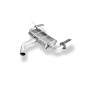 Seat Leon 1P Turbo Silenziatore posteriore con uscite destra e sinistra (duplex) – 129x106 (Cod. F