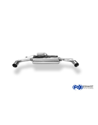 VW Golf 6 – 1,8l TFSI/ GTD Silenziatore posteriore con uscite destra e sinistra - (Cod. F-VW055095