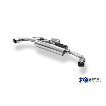 VW Golf 6 – 1,8l TFSI/ GTD Silenziatore posteriore con uscite destra e sinistra - (Cod. F-VW055095