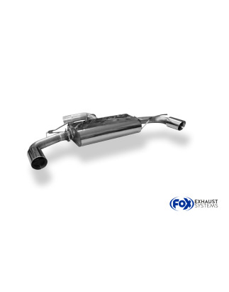 VW Golf 6 – 1,8l TFSI/ GTD Silenziatore posteriore con uscite destra e sinistra - (Cod. F-VW055095