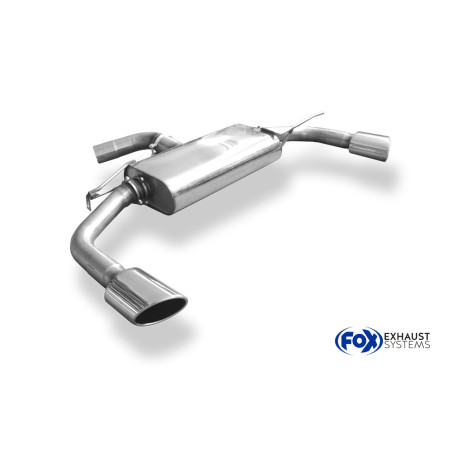 VW Beetle Tipo 16 destroid rear axle R-package Silenziatore posteriore e (Cod. F-VW101115-461)